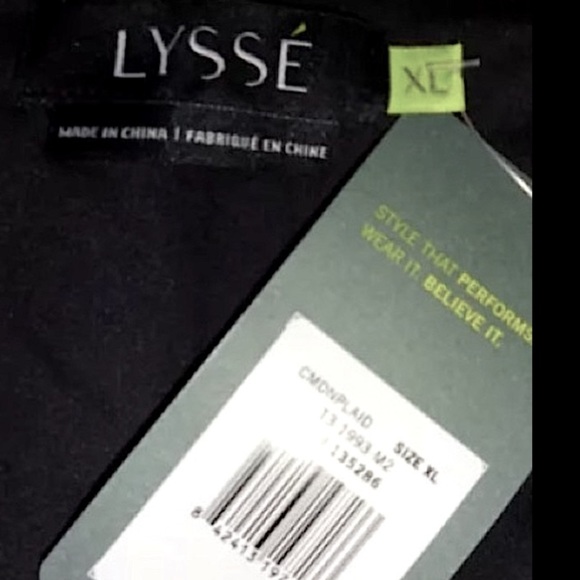 Lysse Preppy Plaid Crop Leggings XLARGE Ankle Zip Stretch Waist FLATTERING NWT - Picture 9 of 14
